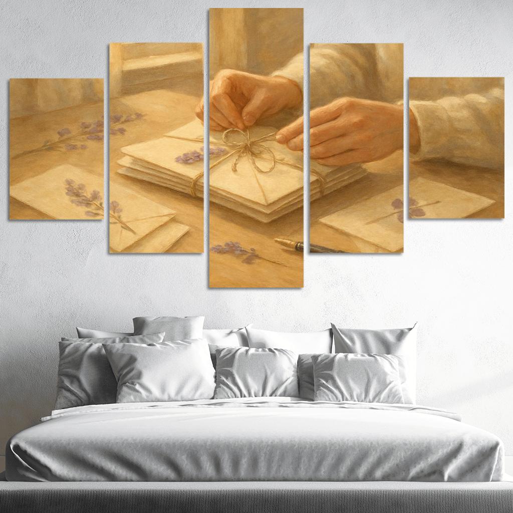 Handwritten Seasons A Mothers Threaded Letters premium artwork frames