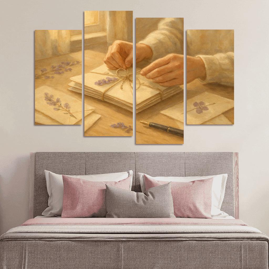 Handwritten Seasons A Mothers Threaded Letters premium artwork frames