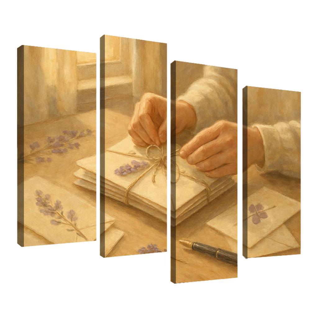 Handwritten Seasons A Mothers Threaded Letters premium artwork frames