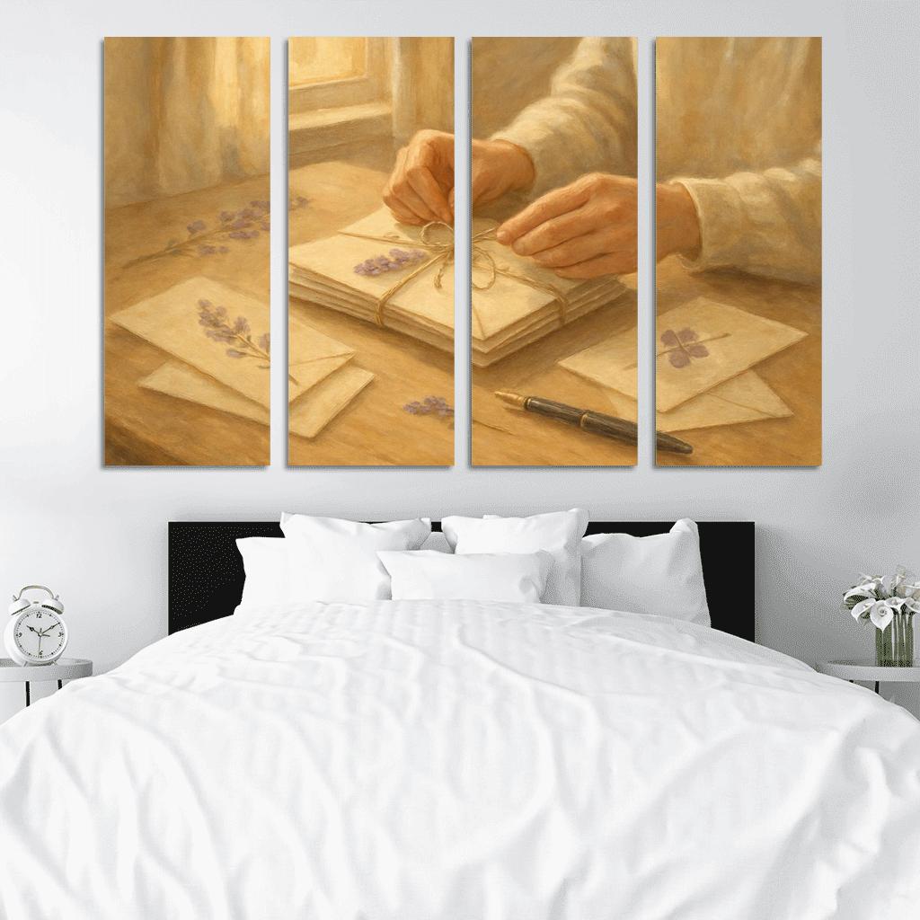 Handwritten Seasons A Mothers Threaded Letters premium artwork frames