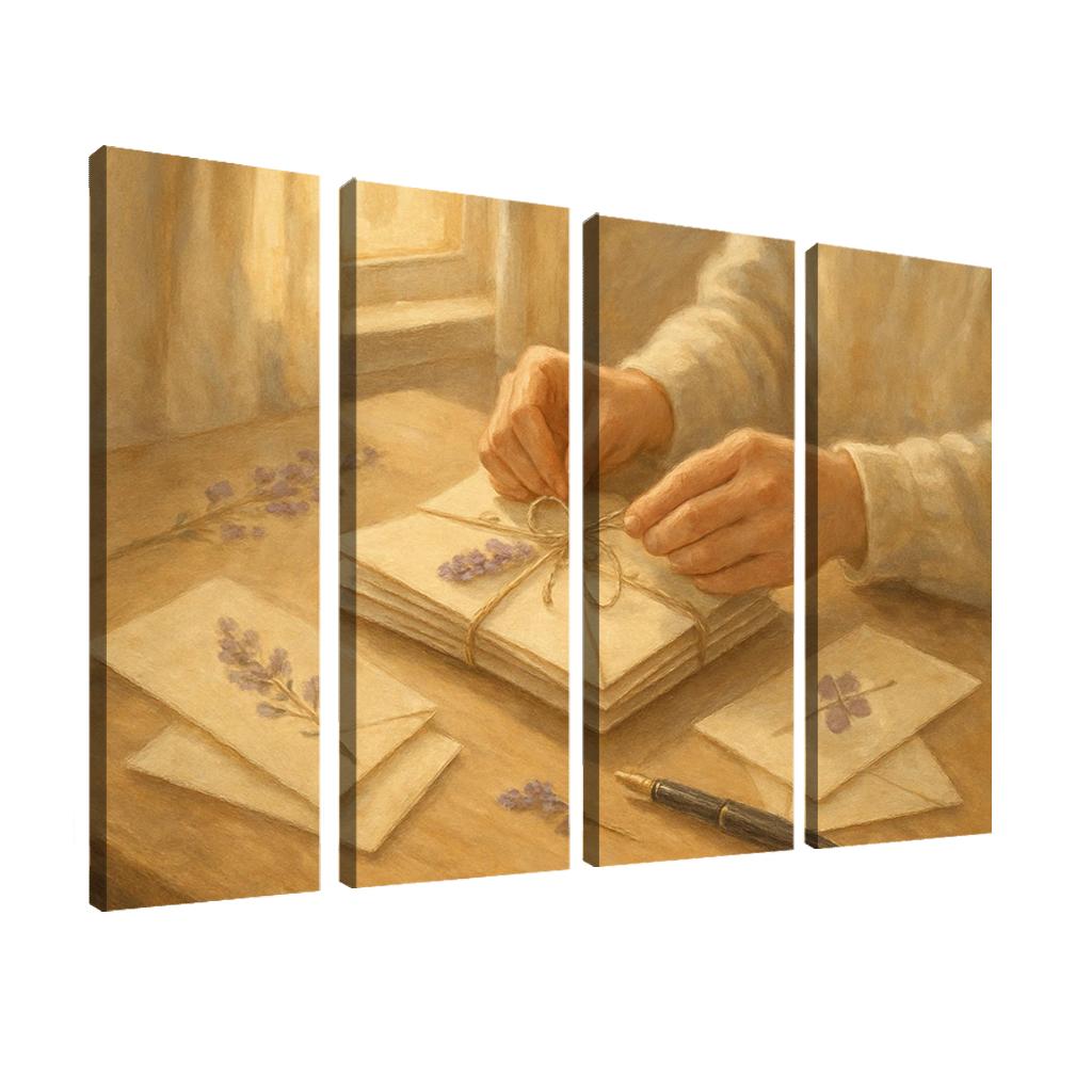 Handwritten Seasons A Mothers Threaded Letters premium artwork frames