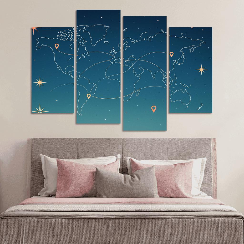 Celestial Voyage canvas paintings frame