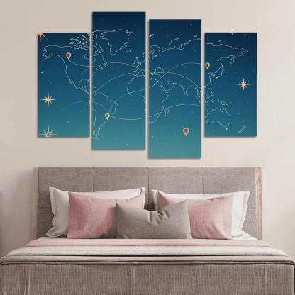 Celestial Voyage canvas paintings frame