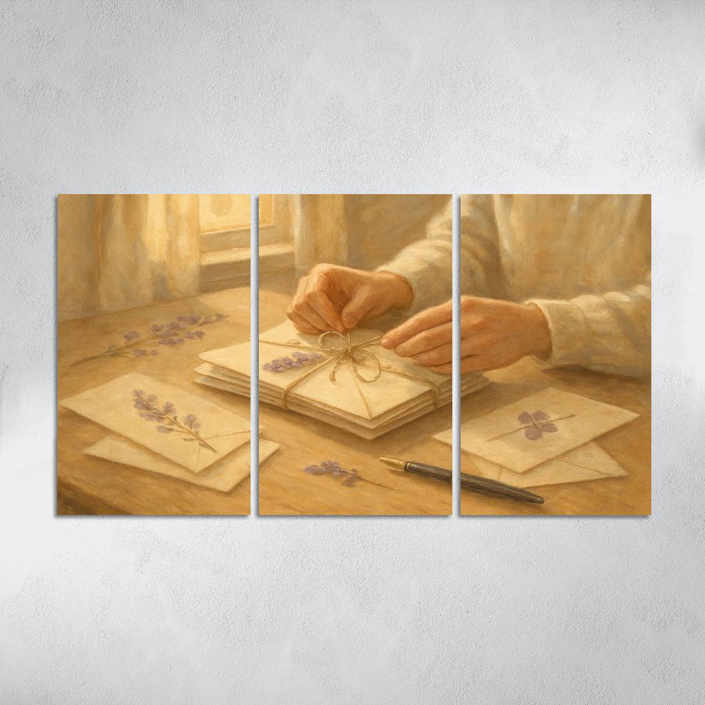 Handwritten Seasons A Mothers Threaded Letters premium artwork frames