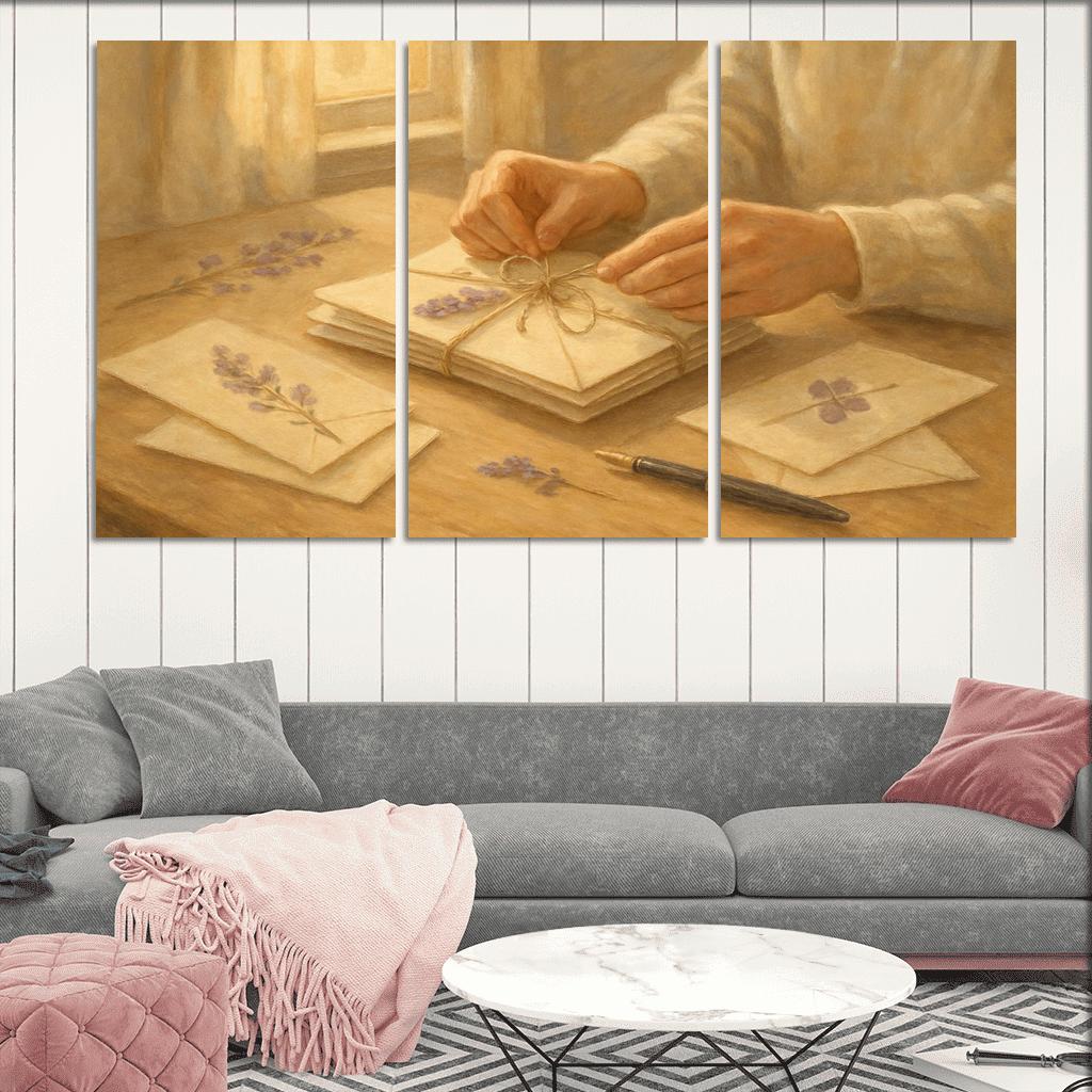 Handwritten Seasons A Mothers Threaded Letters premium artwork frames