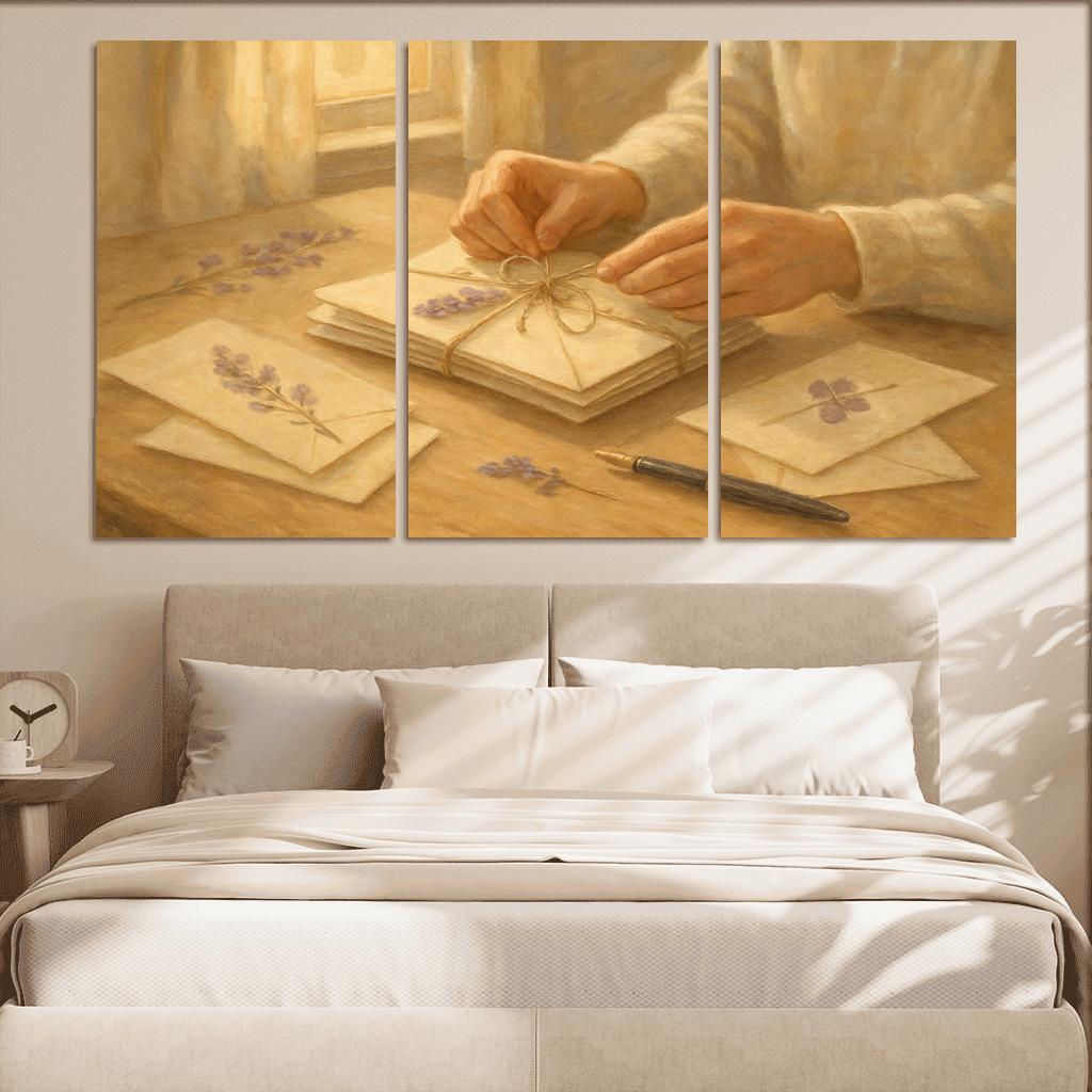 Handwritten Seasons A Mothers Threaded Letters premium artwork frames