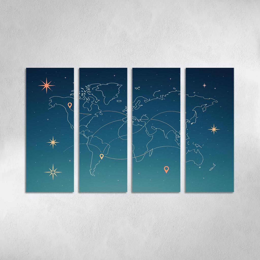 Celestial Voyage canvas paintings frame
