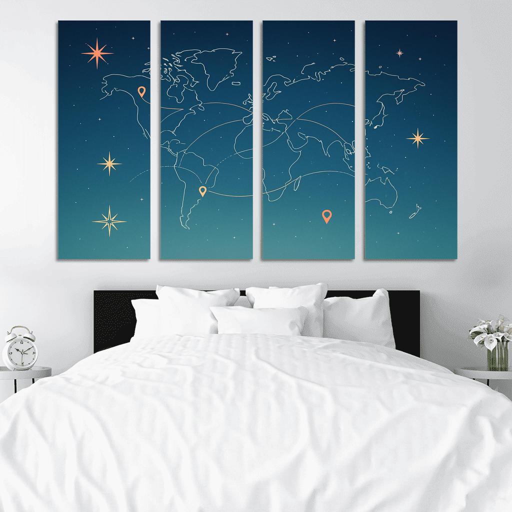 Celestial Voyage canvas paintings frame