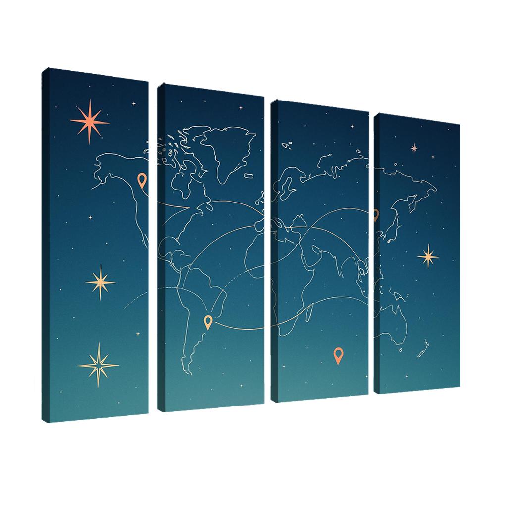 Celestial Voyage canvas paintings frame