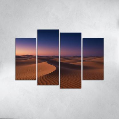 The Twilight Glow Over Crystal Sand Dunes art trends