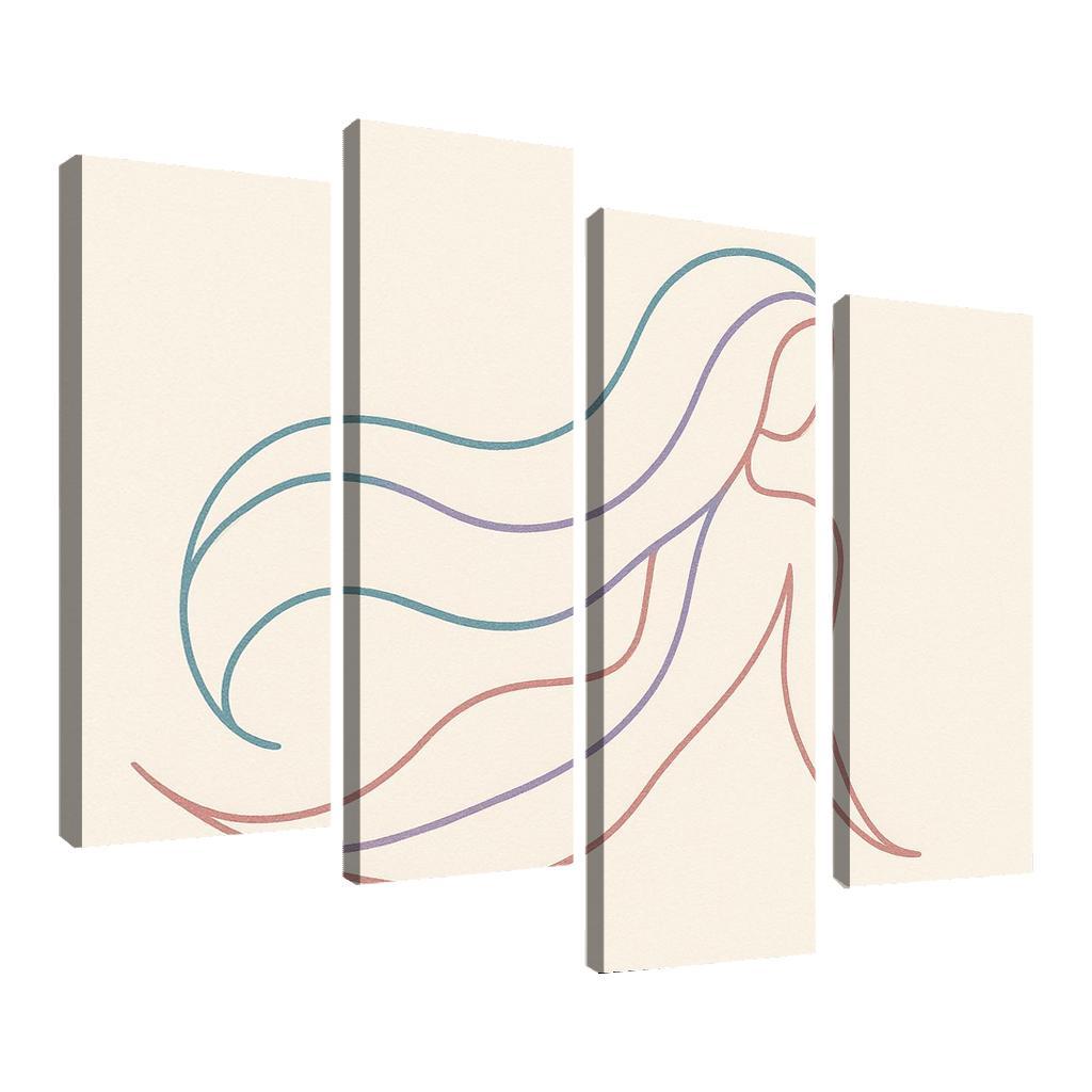 Ethereal Flow canvas paintings frame