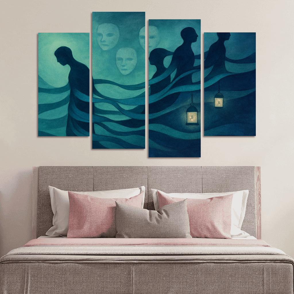 Silent Currents Of Mental Health premium artwork frames