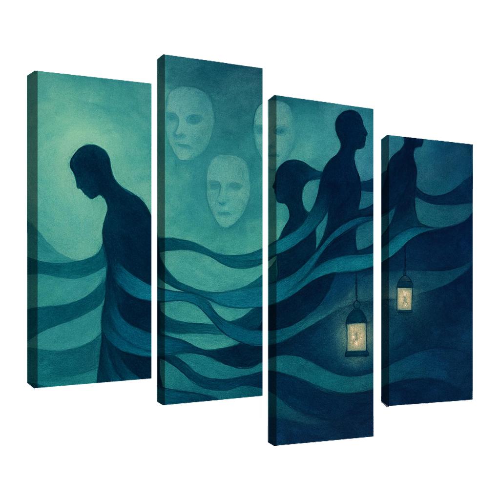 Silent Currents Of Mental Health premium artwork frames