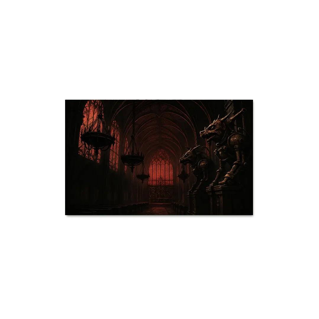 Cathedral Of Iron Lace oil paintings frame