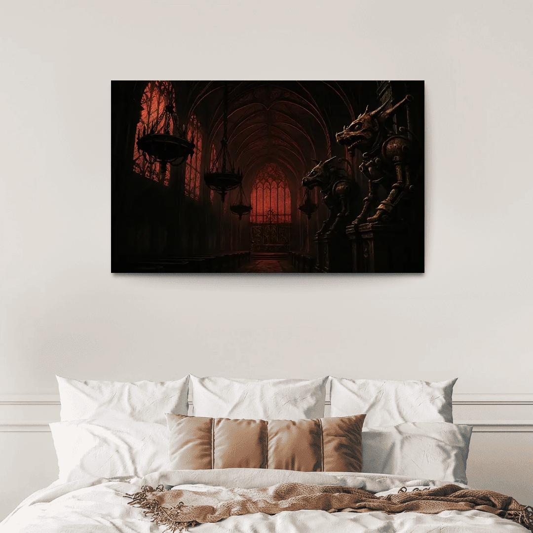 Cathedral Of Iron Lace oil paintings frame