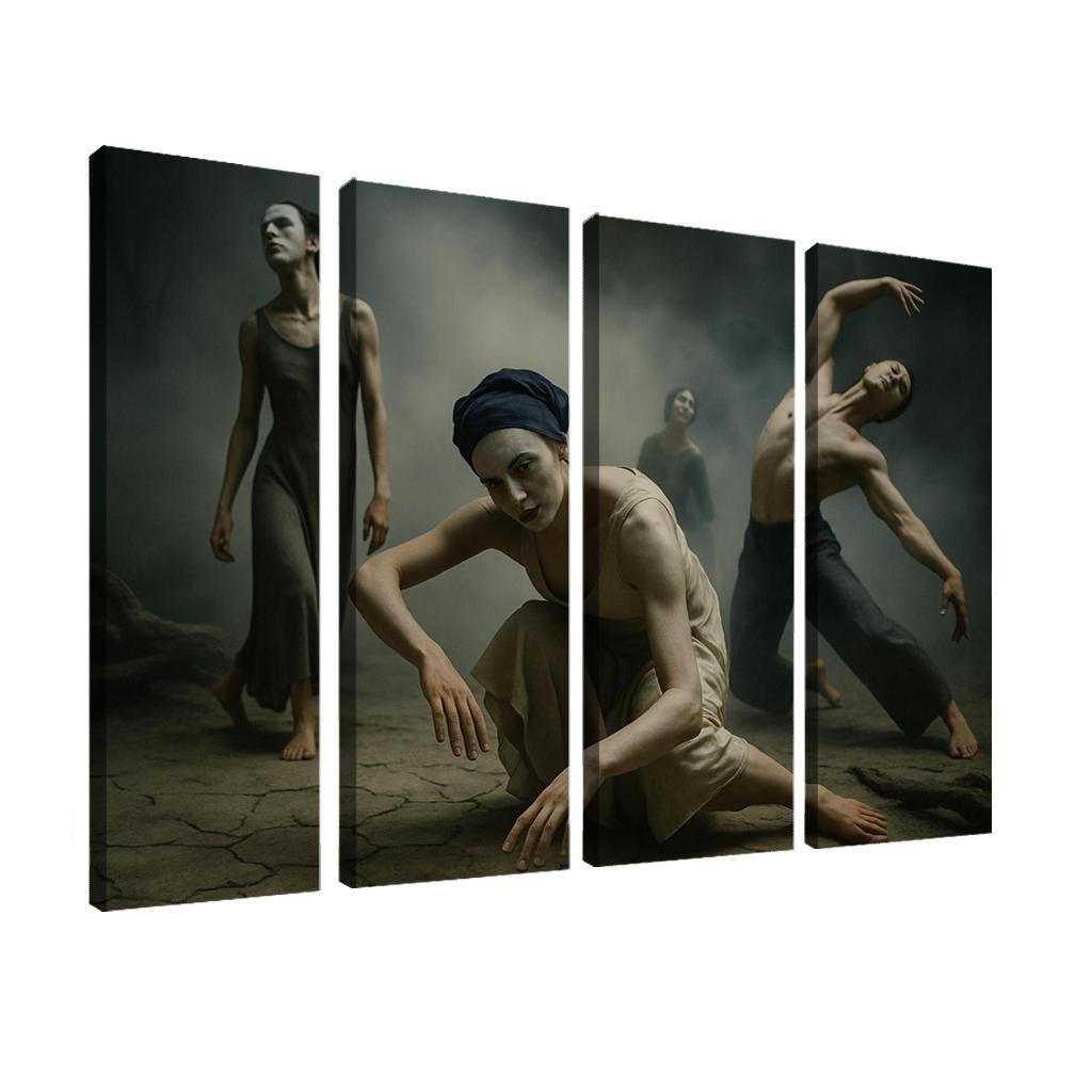 Butoh Shadows Japanese Avant Garde modern paintings frame
