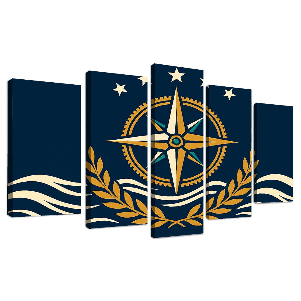 Maritime Compass Banner modern paintings frame