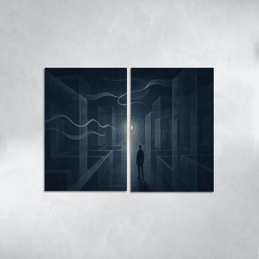 Labyrinth Of Silent Echoes premium artwork frames