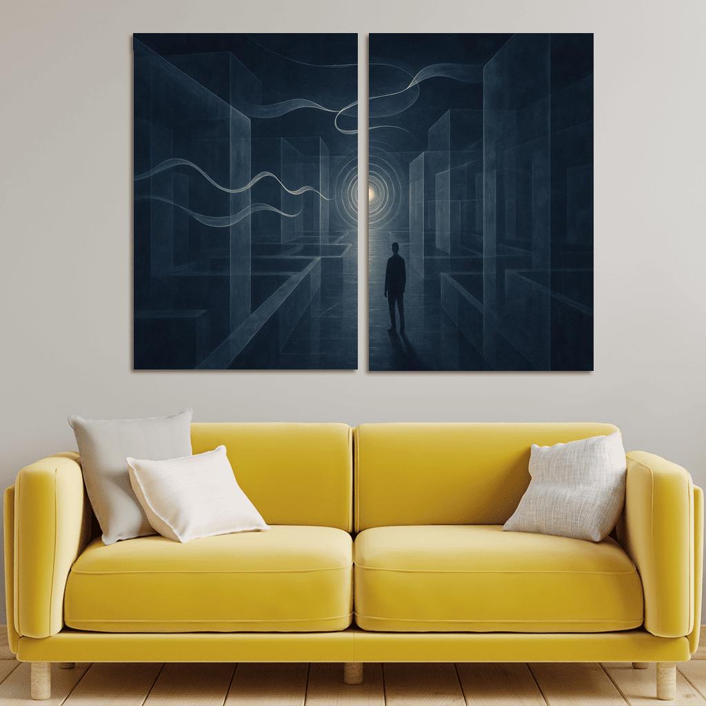 Labyrinth Of Silent Echoes premium artwork frames