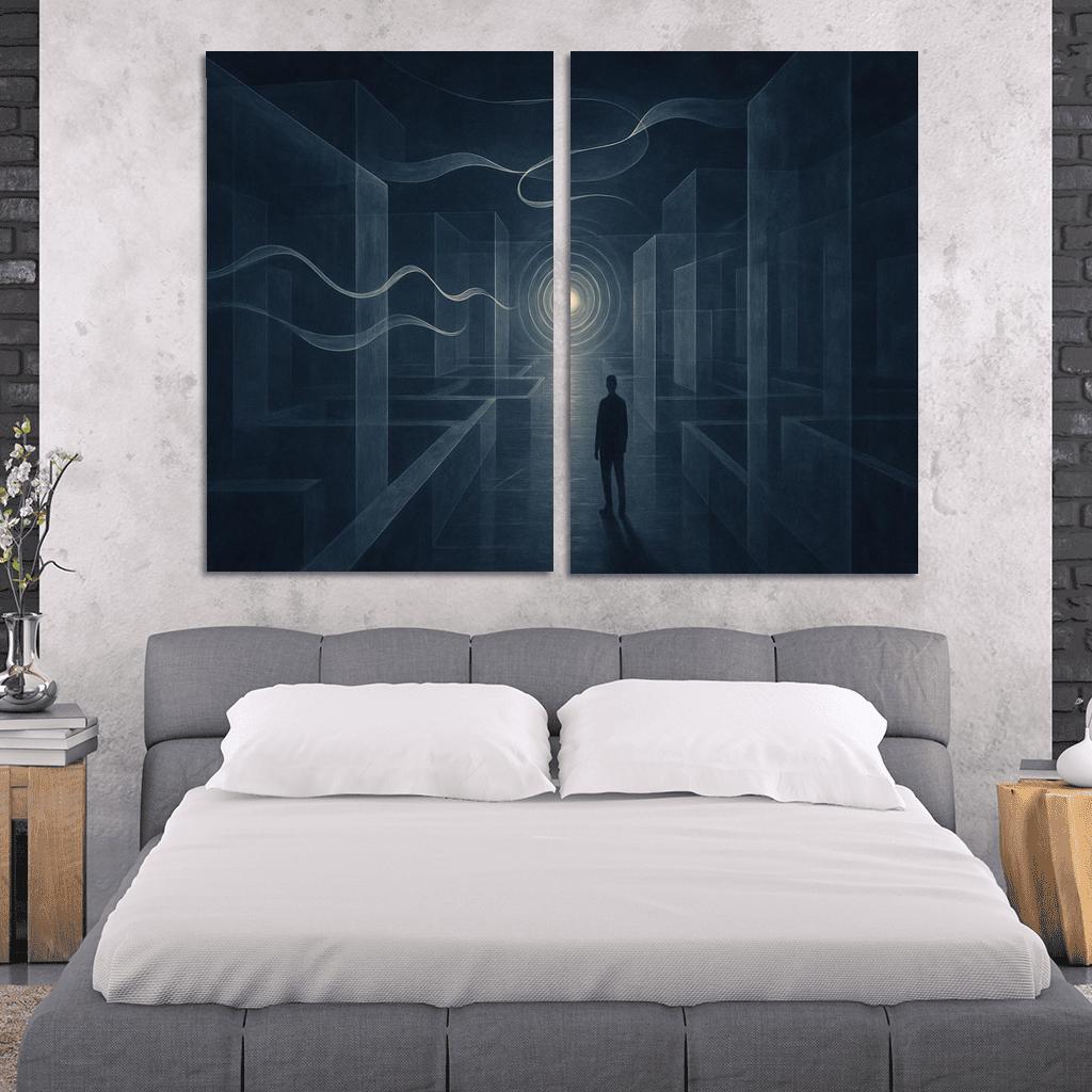 Labyrinth Of Silent Echoes premium artwork frames