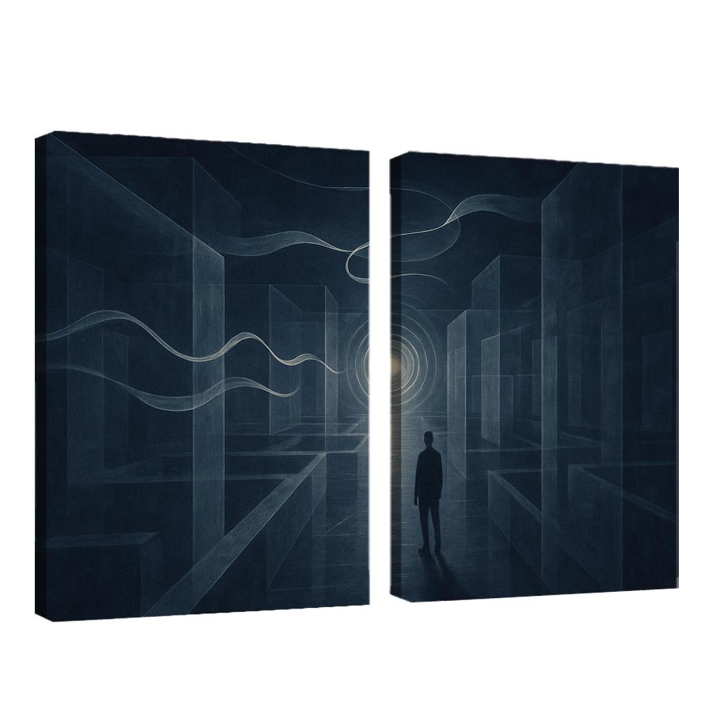 Labyrinth Of Silent Echoes premium artwork frames