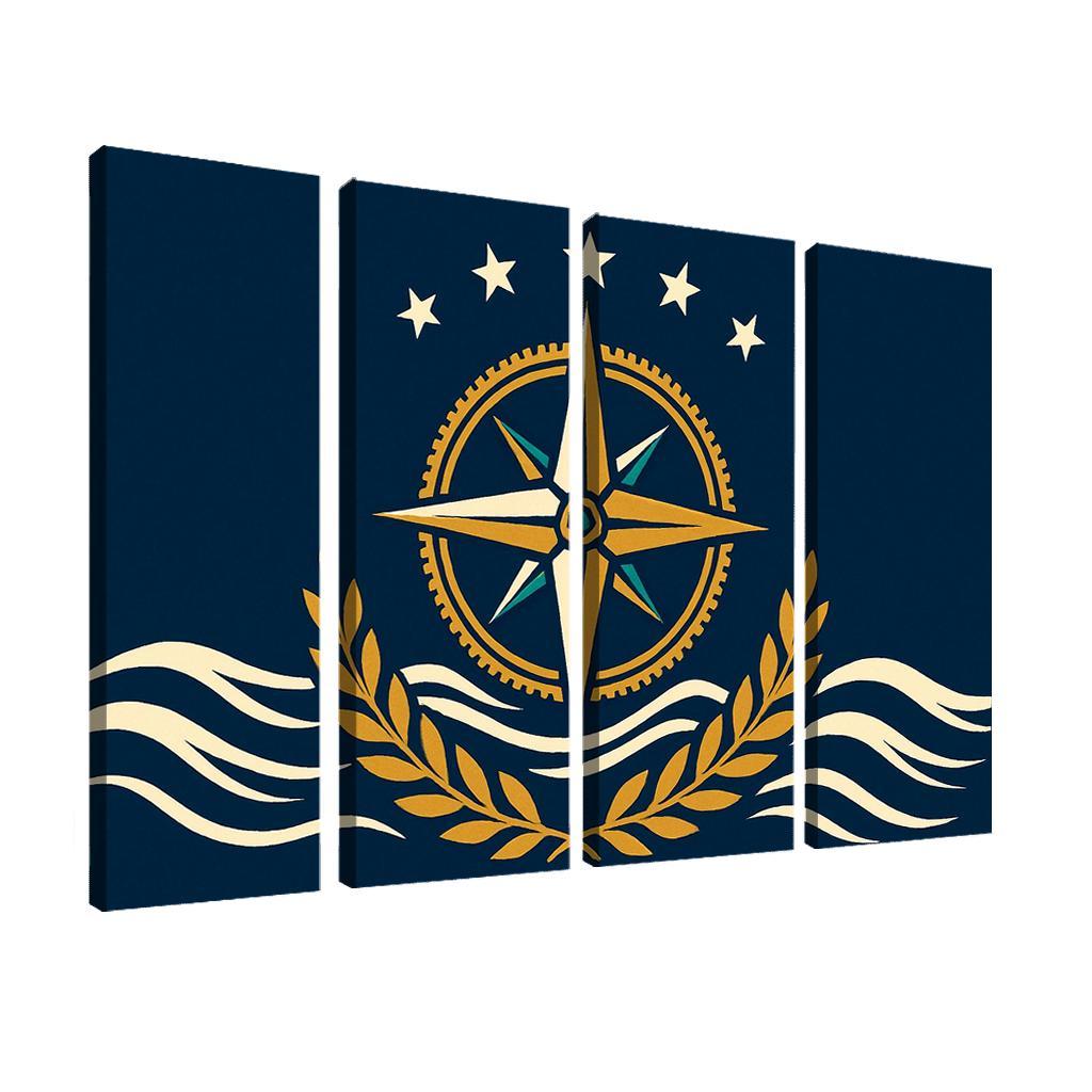 Maritime Compass Banner modern paintings frame