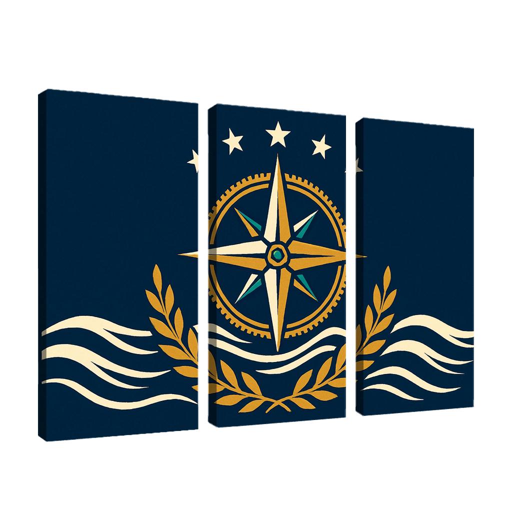 Maritime Compass Banner modern paintings frame
