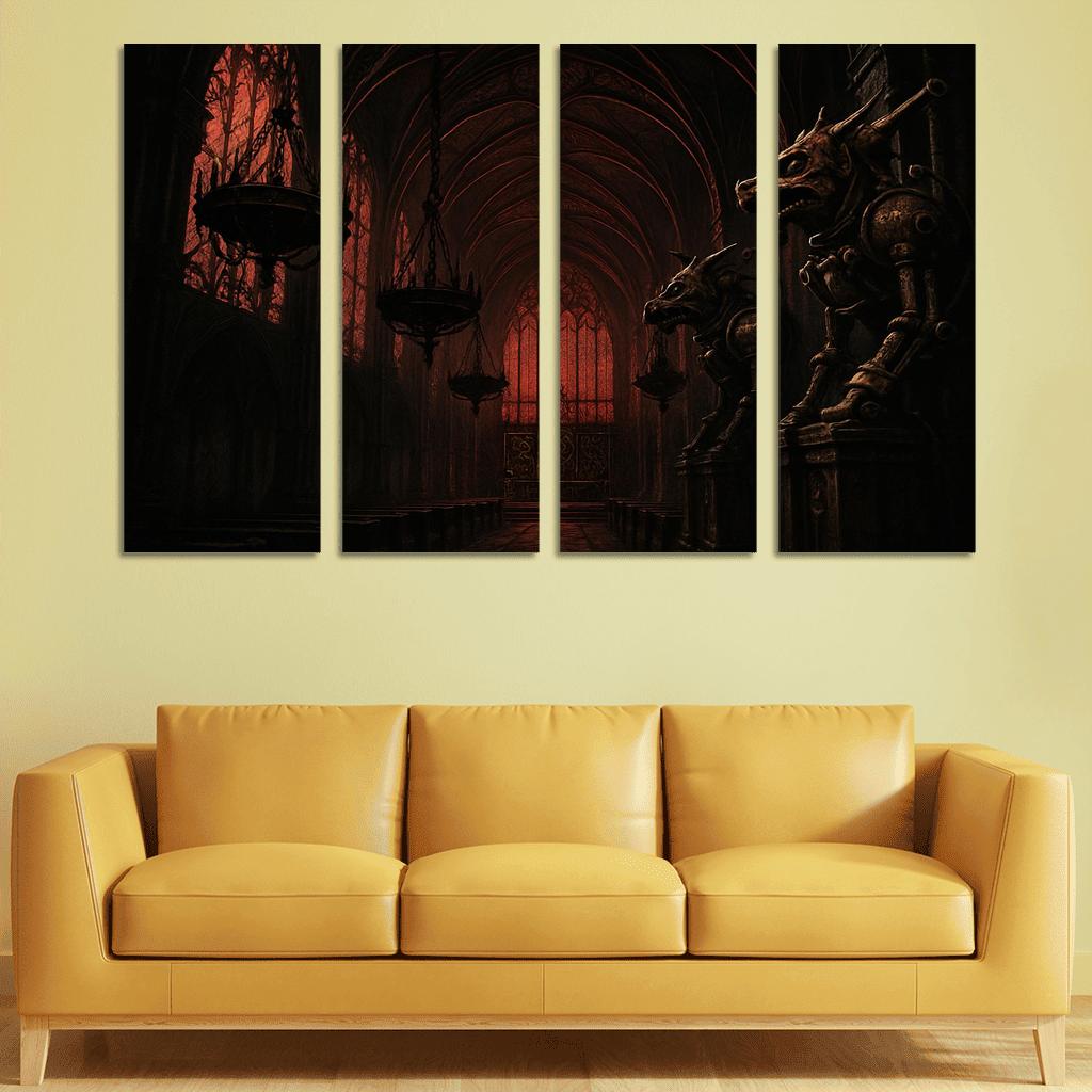 Cathedral Of Iron Lace oil paintings frame