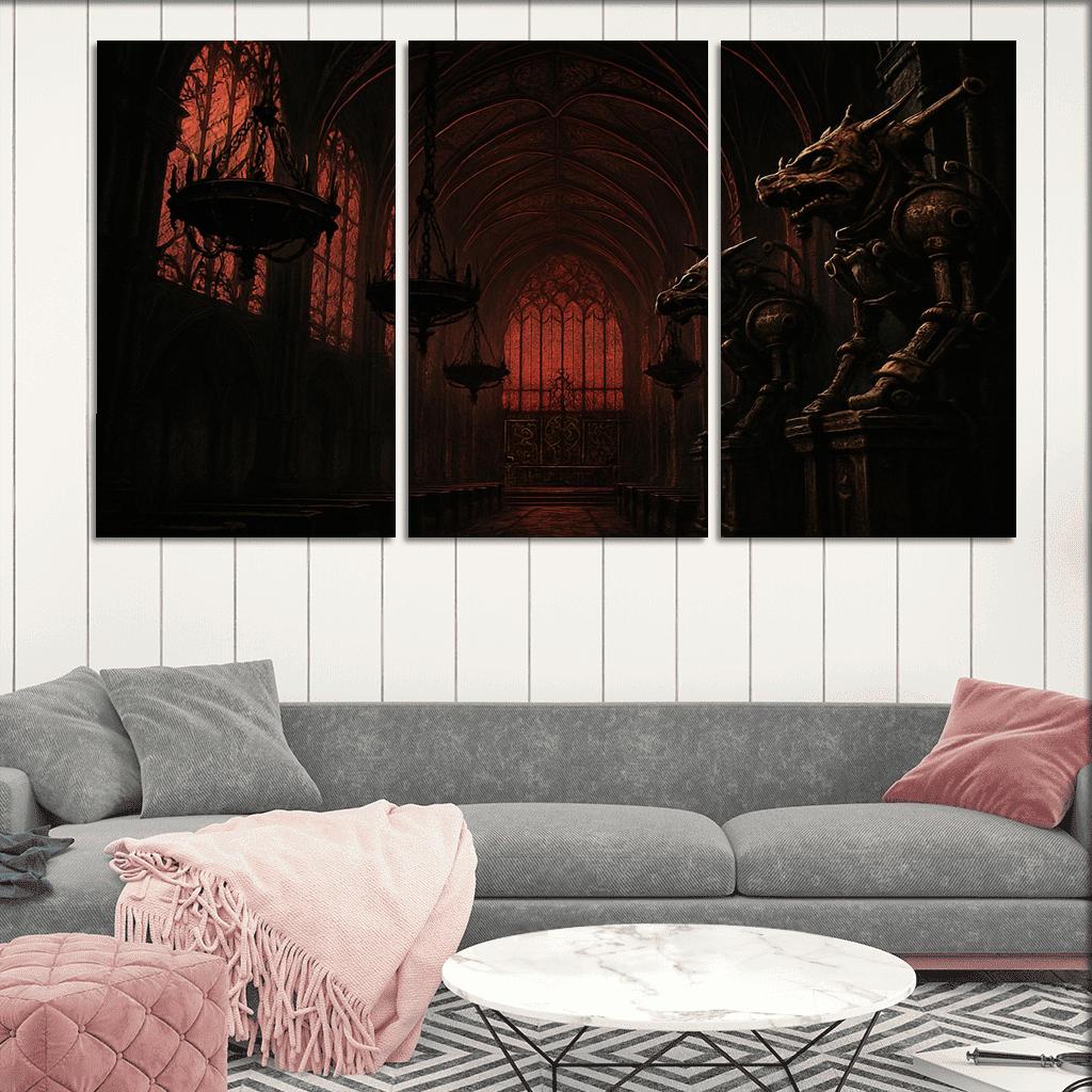 Cathedral Of Iron Lace oil paintings frame