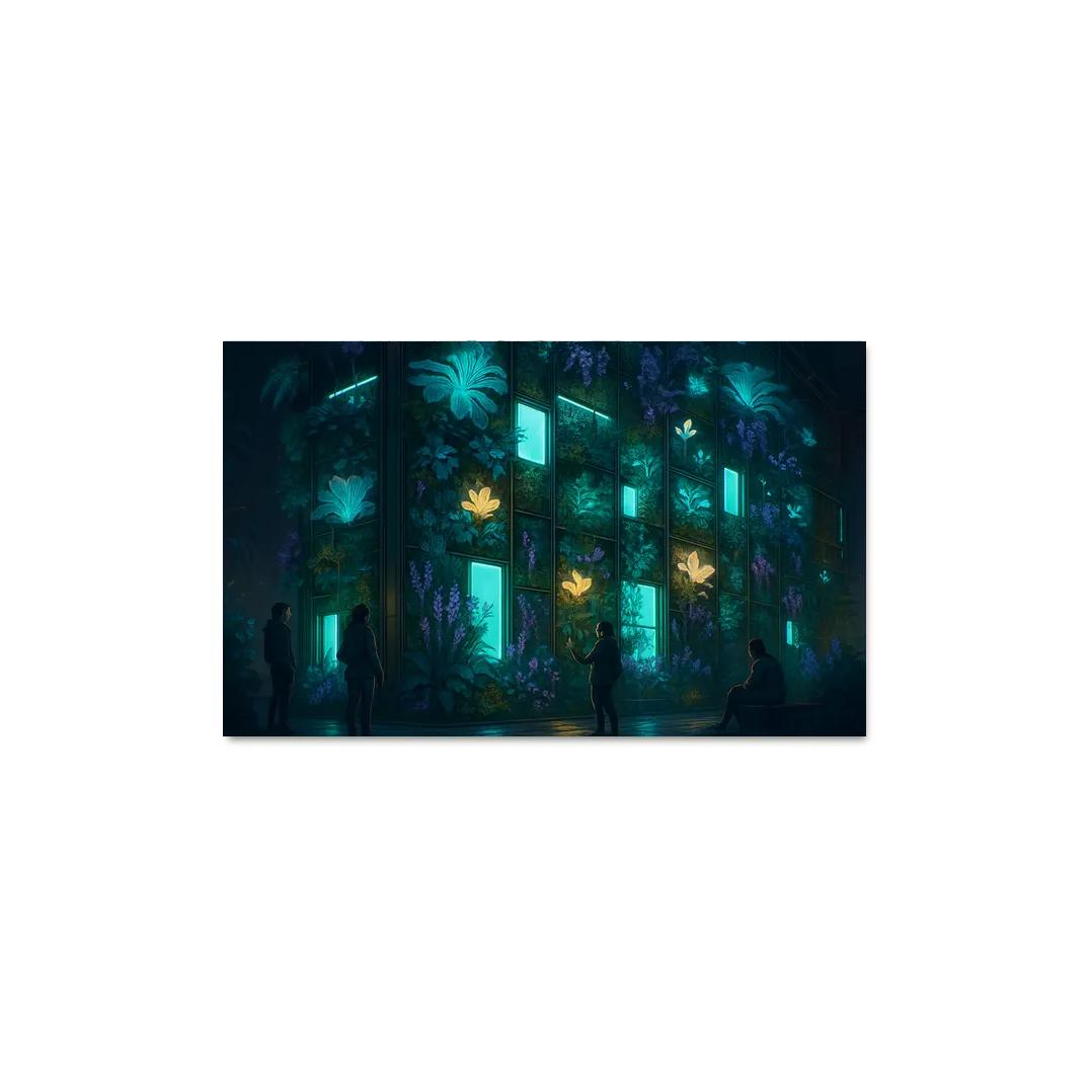 Luminescent Vertical Gardens framed paintings