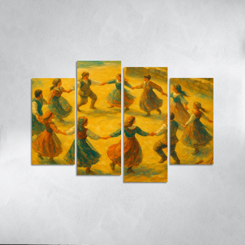 An Dro Revival Breton Circle Dance Reimagined premium artwork frames