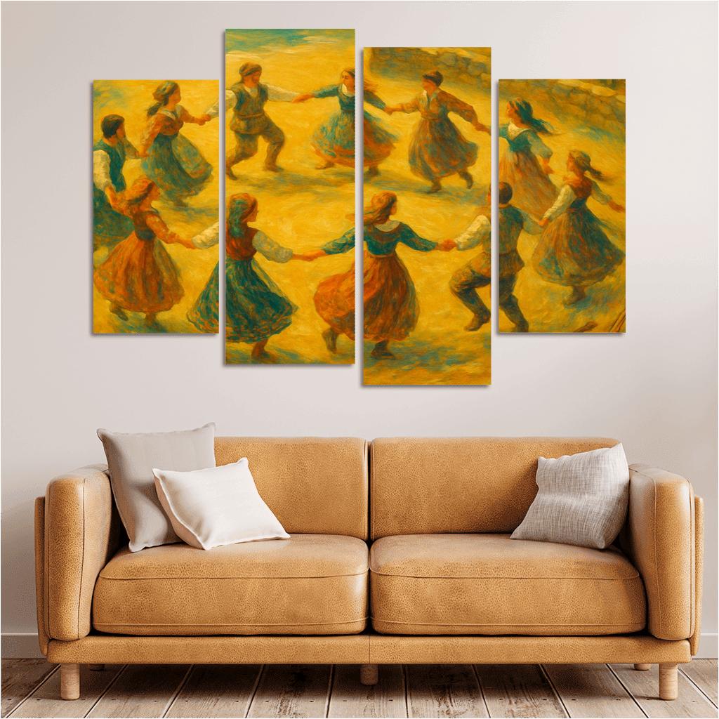 An Dro Revival Breton Circle Dance Reimagined premium artwork frames