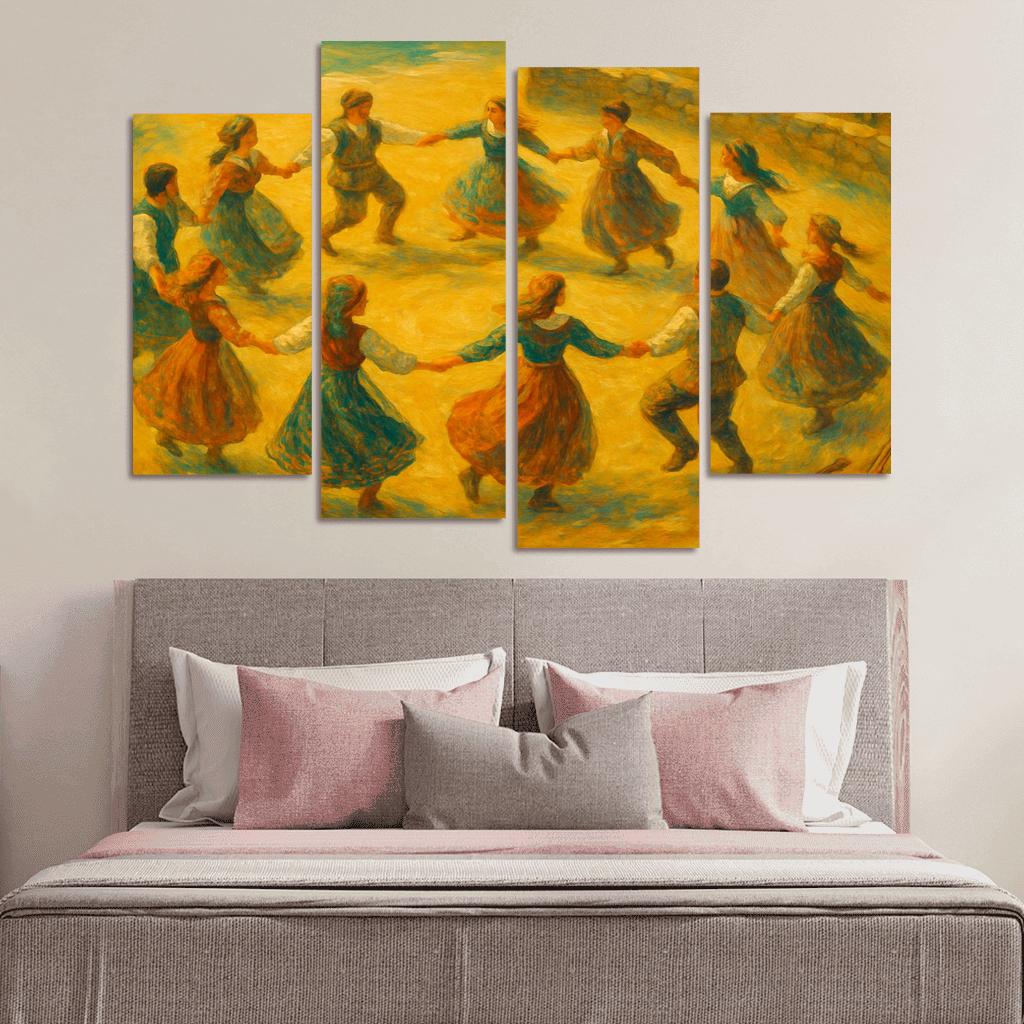 An Dro Revival Breton Circle Dance Reimagined premium artwork frames