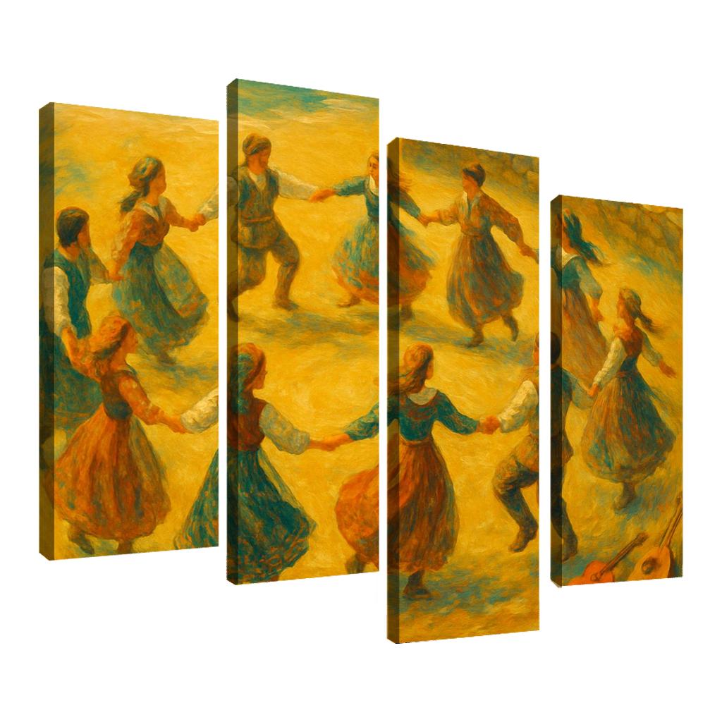 An Dro Revival Breton Circle Dance Reimagined premium artwork frames