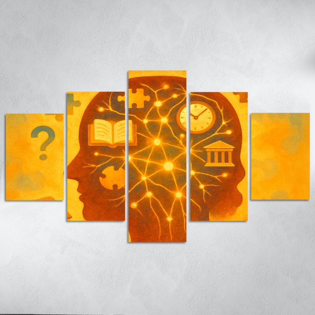 The Art And Science Of Memory Mastery abstract paintings frame