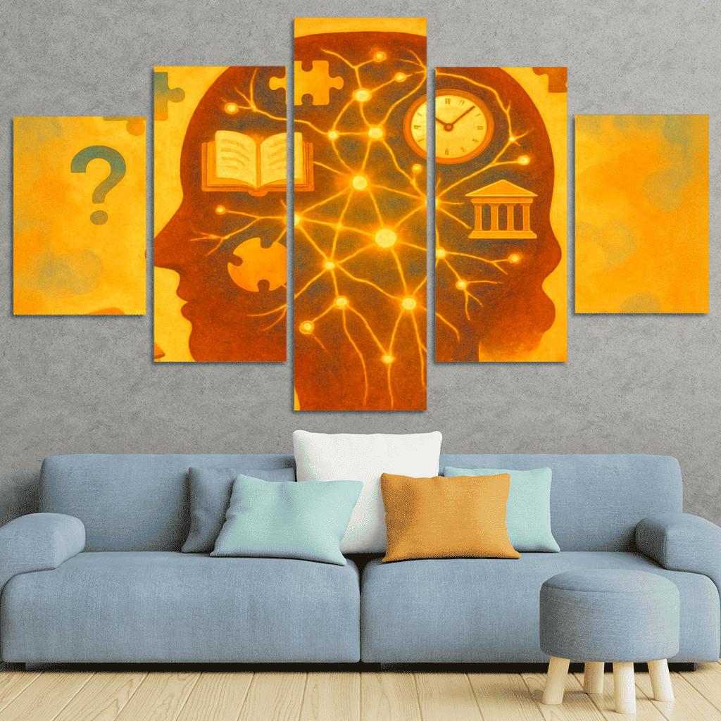 The Art And Science Of Memory Mastery abstract paintings frame