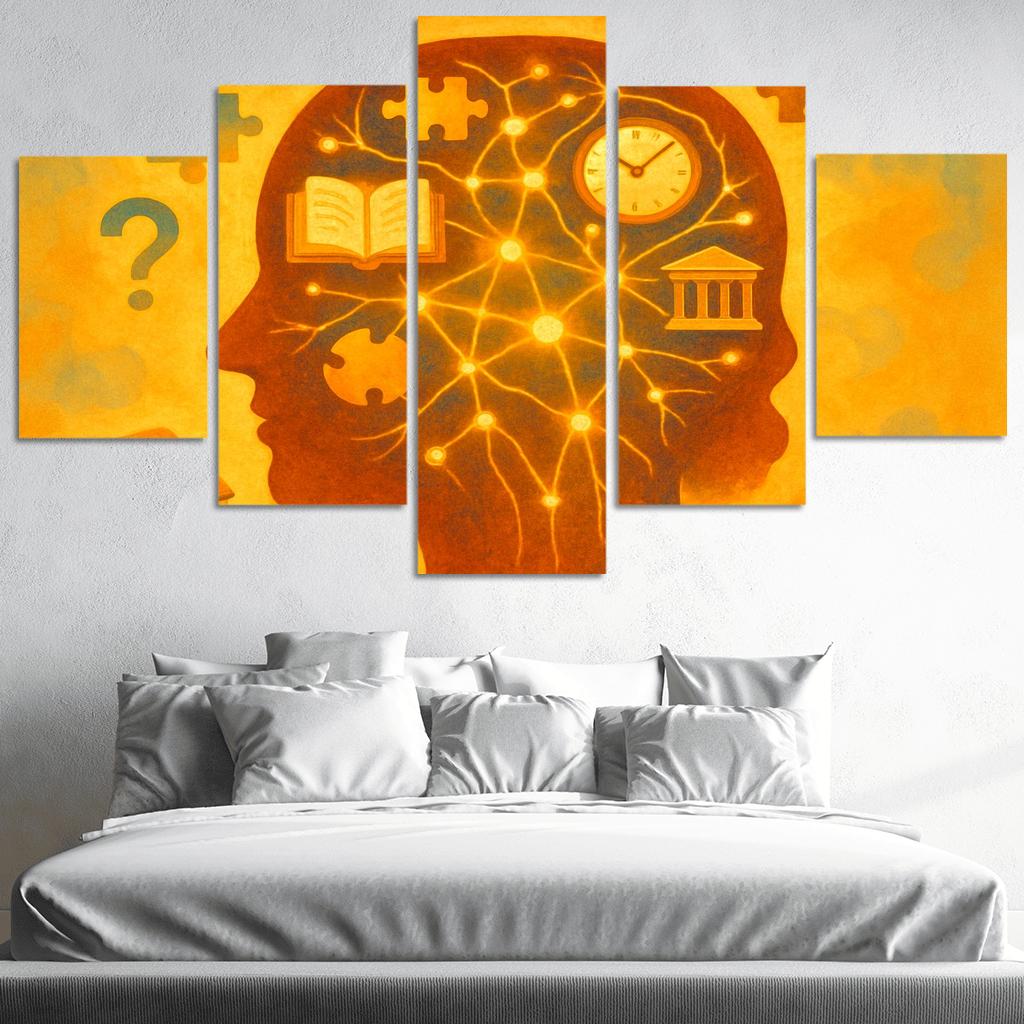The Art And Science Of Memory Mastery abstract paintings frame