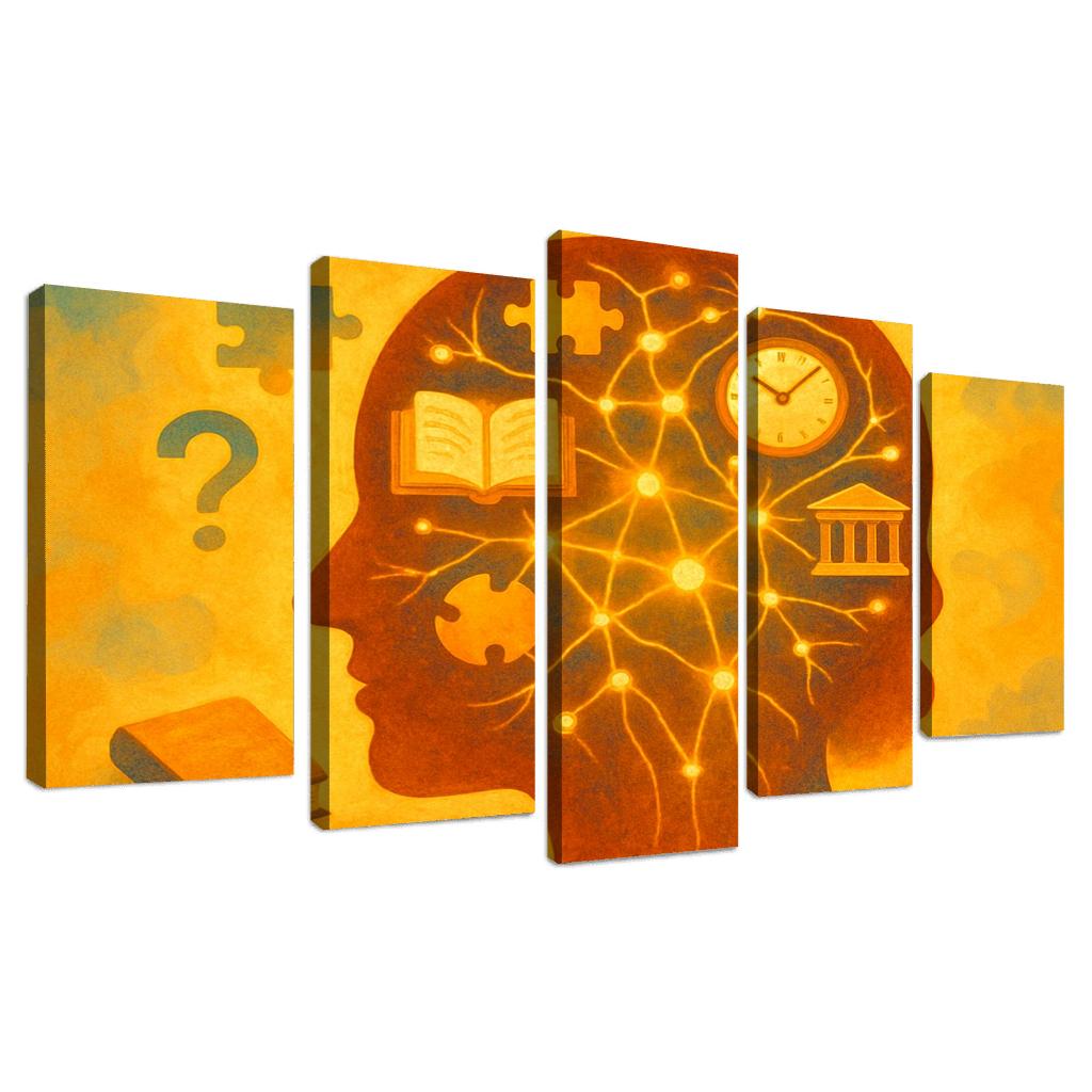 The Art And Science Of Memory Mastery abstract paintings frame