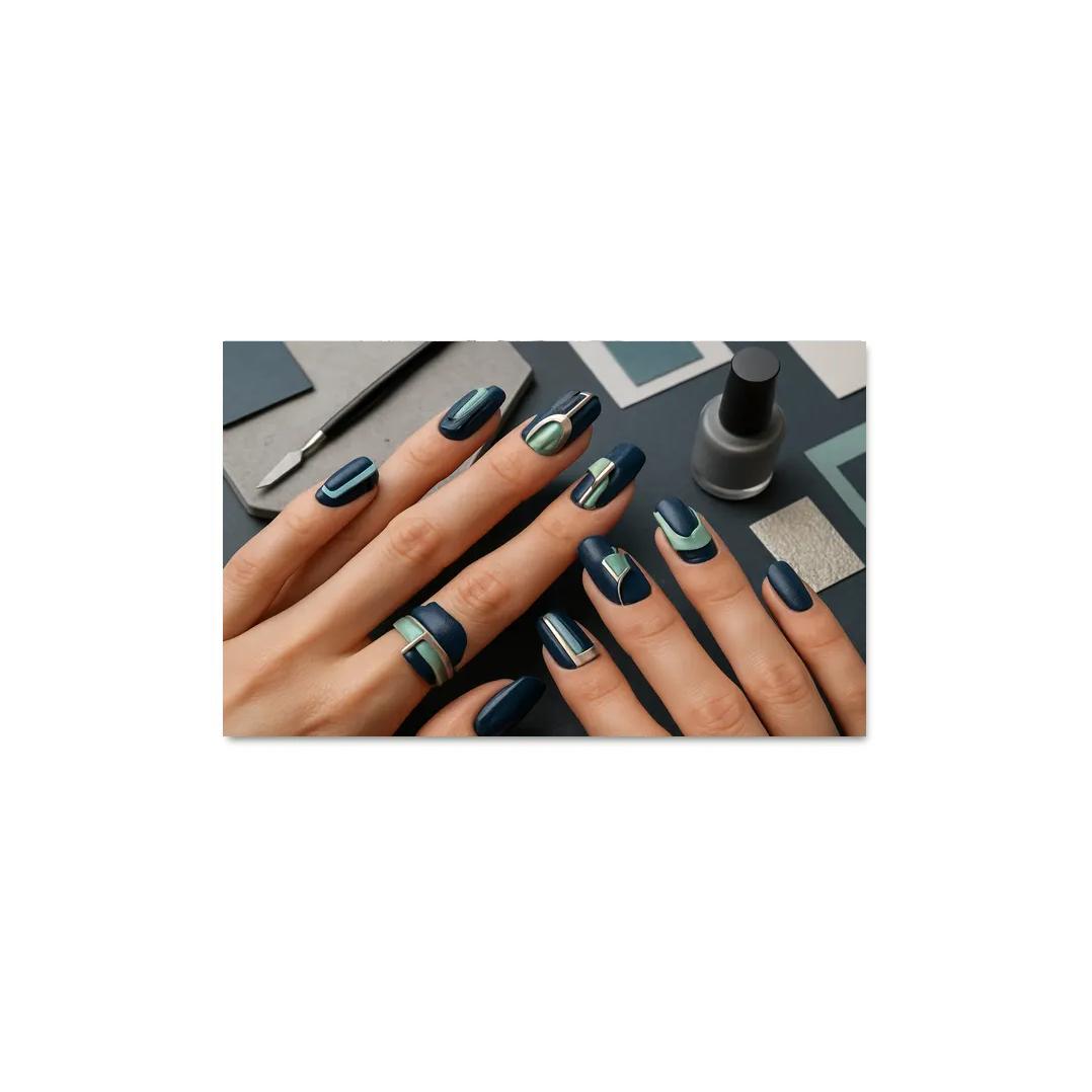 Architectural Nail Art abstract paintings frame