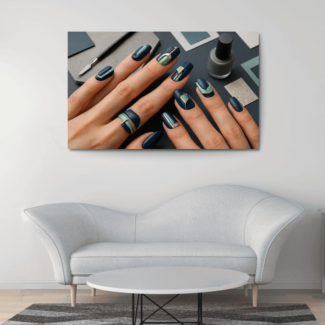 Architectural Nail Art abstract paintings frame