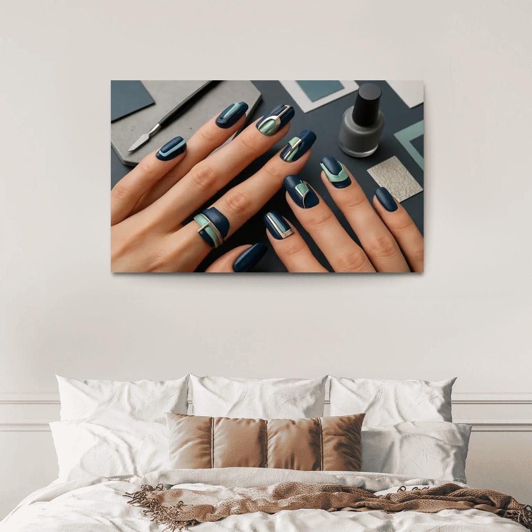 Architectural Nail Art abstract paintings frame