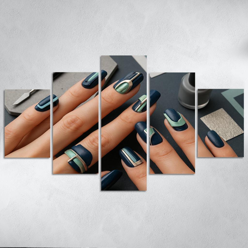 Architectural Nail Art abstract paintings frame