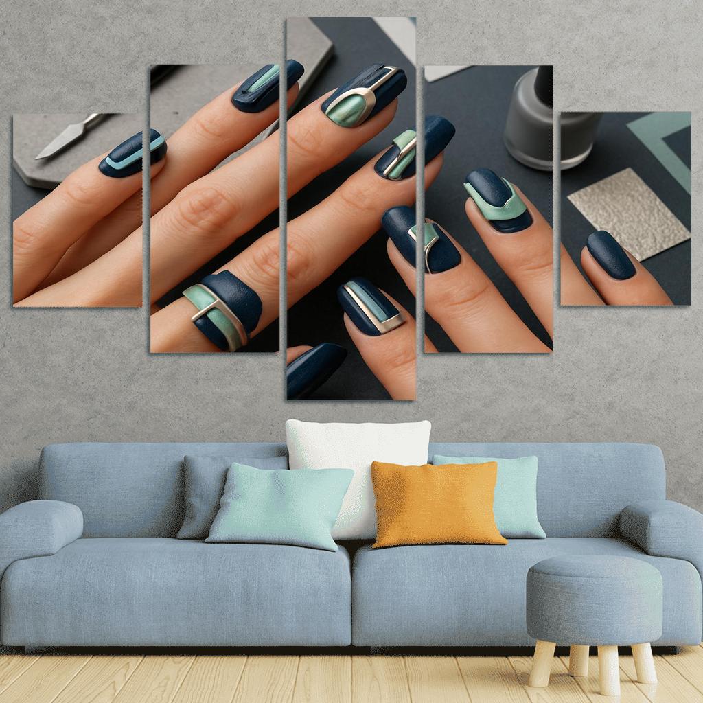 Architectural Nail Art abstract paintings frame