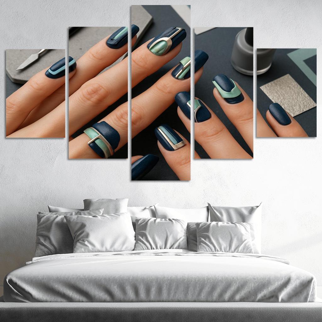 Architectural Nail Art abstract paintings frame