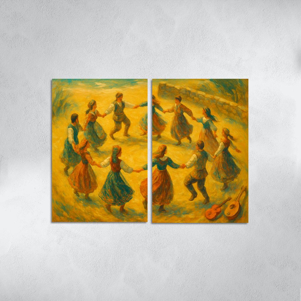 An Dro Revival Breton Circle Dance Reimagined premium artwork frames