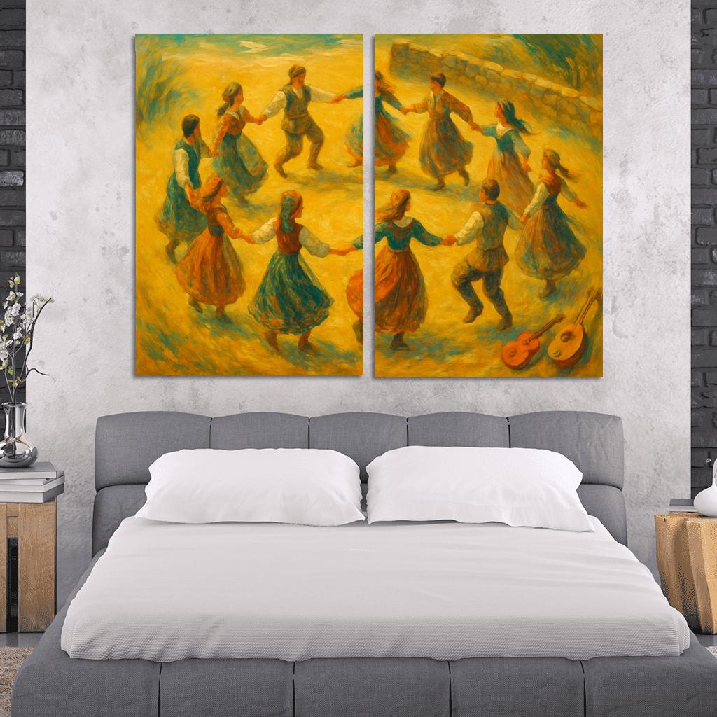 An Dro Revival Breton Circle Dance Reimagined premium artwork frames