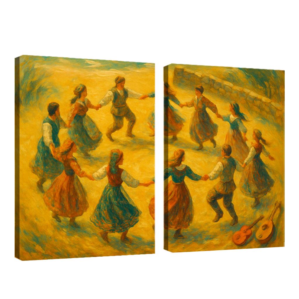 An Dro Revival Breton Circle Dance Reimagined premium artwork frames