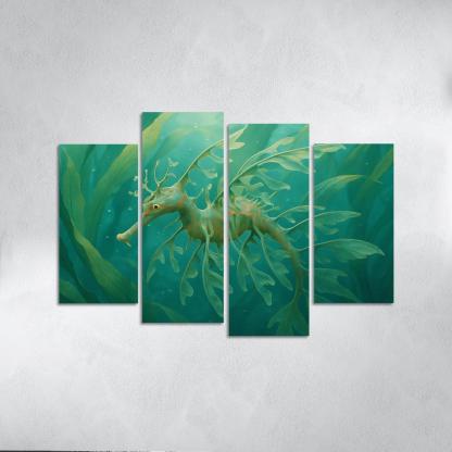 Leafy Sea Dragon Drifting Among Kelp decor