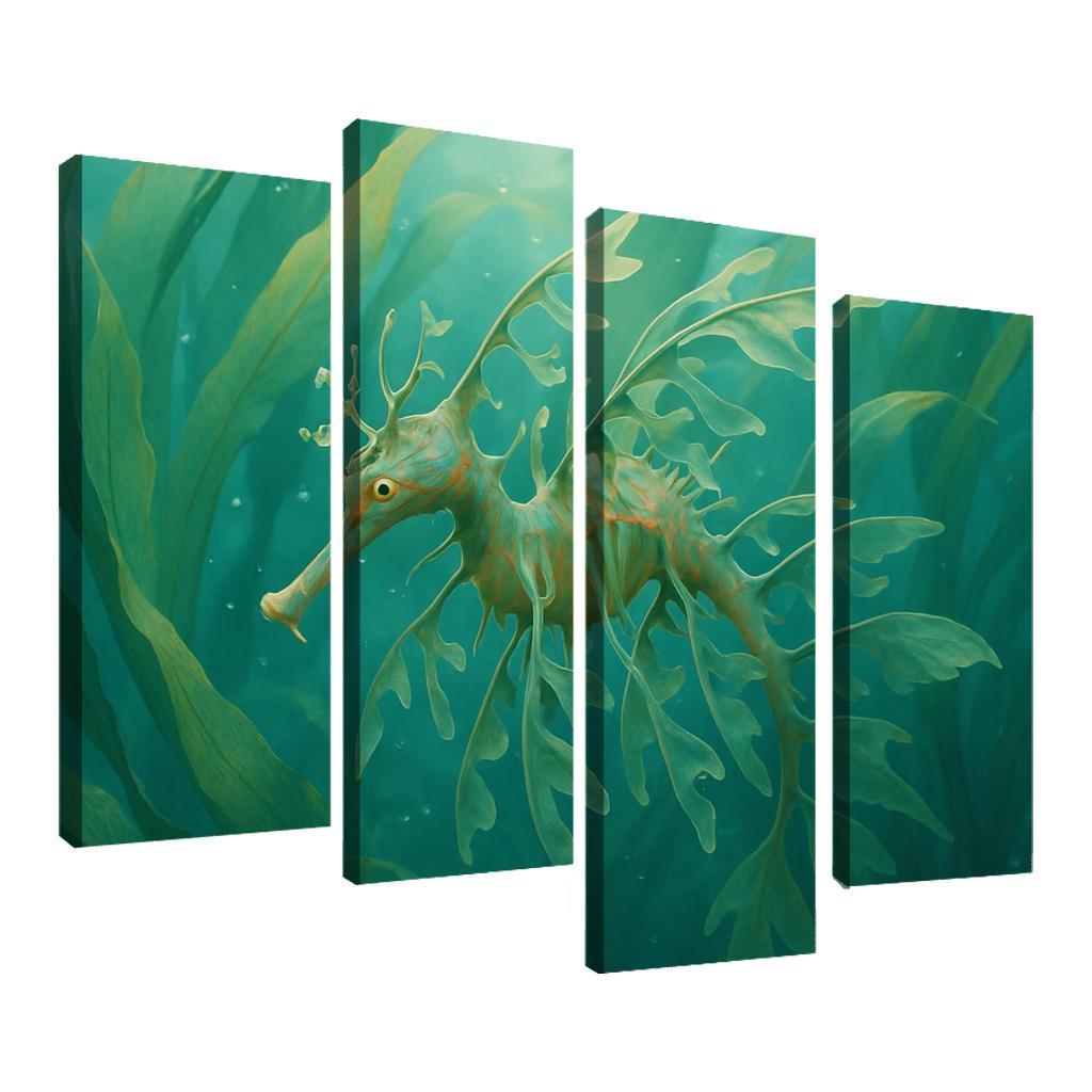Leafy Sea Dragon Drifting Among Kelp decor