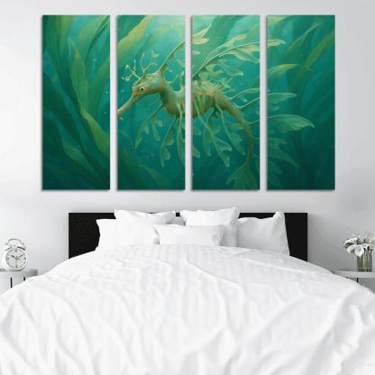 Leafy Sea Dragon Drifting Among Kelp decor